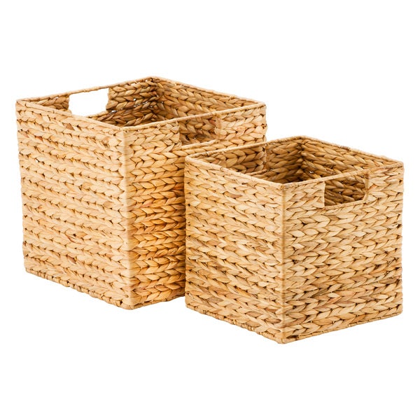 Water Hyacinth Storage Cubes with Handles