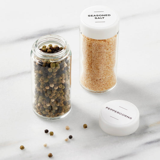 White Round Spice Labels Pkg. 56