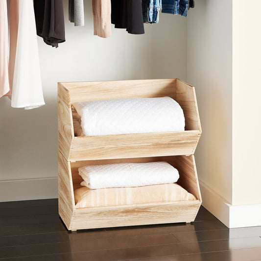 Wooden Stacking Bin